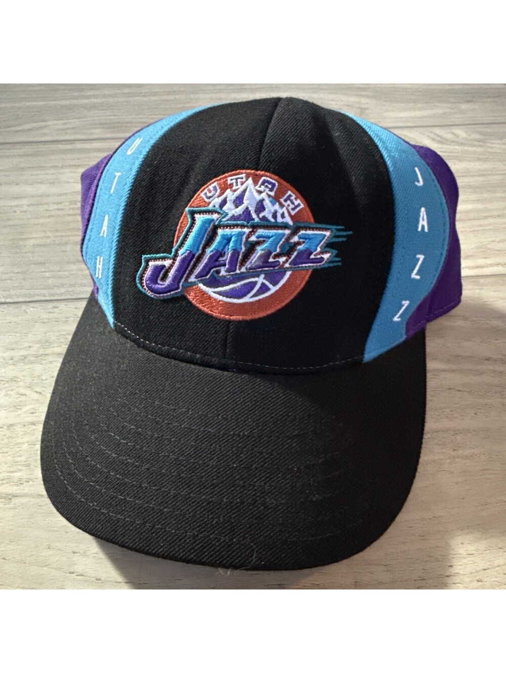 NBA Utah Jazz Reebok Flat Brim Fitted Cap Hat 7 1/2